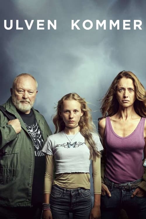 Plakat for DR-dramaserien Ulven Kommer med kunst af Christina Louise Christiansen